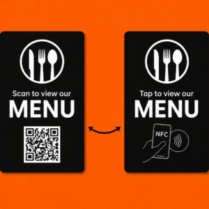 Plaque Menu NFC & QR Code