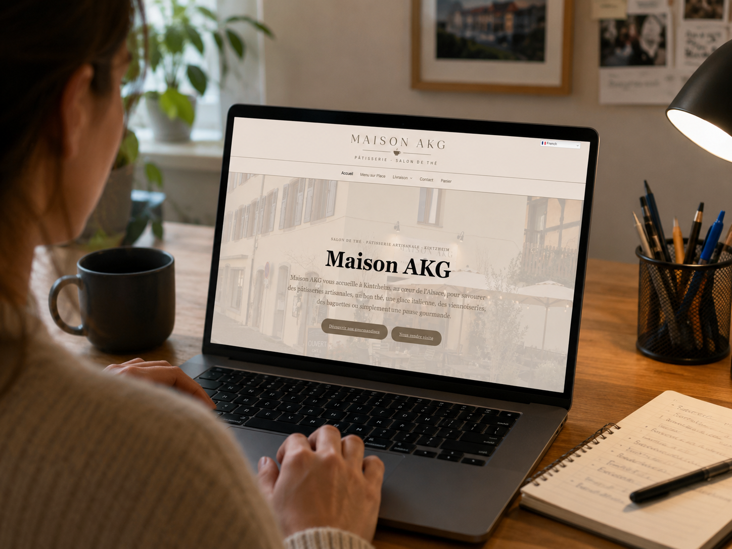 Présentation du site internet Maison AKG